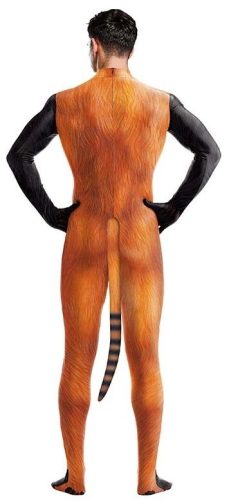 Raccoon Red Panda – fekete-narancs cosplay overál