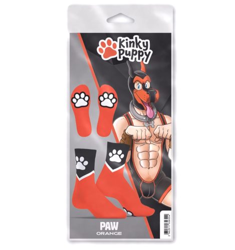Paw Kinky Puppy – érzéki narancssárga zokni