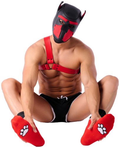 Paw Kinky Puppy – érzéki vörös zoknik
