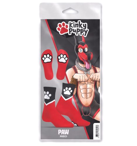 Paw Kinky Puppy – érzéki vörös zoknik