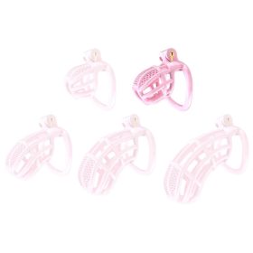   Nexia Chastity Cage M – rózsaszín chastity eszköz 6,5 x 3,1 cm