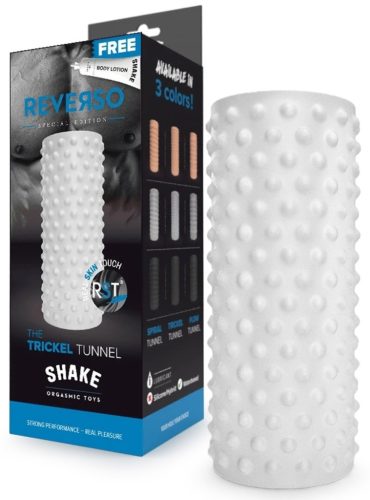 Trickel Tunnel Shake Reverso – prémium maszturbátor fehér