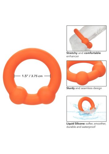 Cockring Alpha Dual Ball – duplagyöngyos péniszgyűrű 37 mm