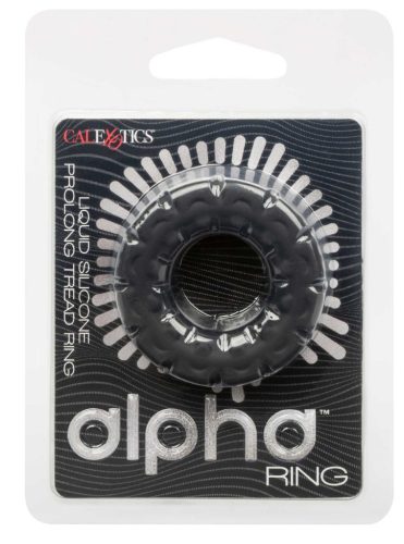 Cockring Alpha Black – prémium péniszgyűrű 25 mm