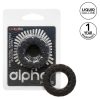 Cockring Alpha Black – prémium péniszgyűrű 25 mm
