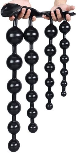 Somass XL – prémium intim golyók fekete színben