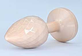 Ikonik Diamond S – prémium anális dugó bézs színben