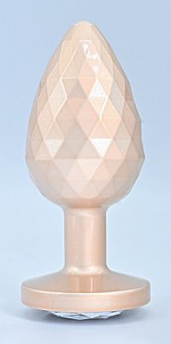 Ikonik Diamond S – prémium anális dugó bézs színben