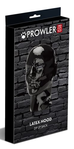 Prowler – piros-fekete latex fejvédő