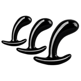 Három ívelt plug párna – 11 x 3,5 cm fekete