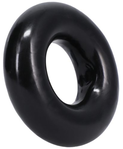 The Donut 3X – prémium fekete péniszgyűrű 22 mm