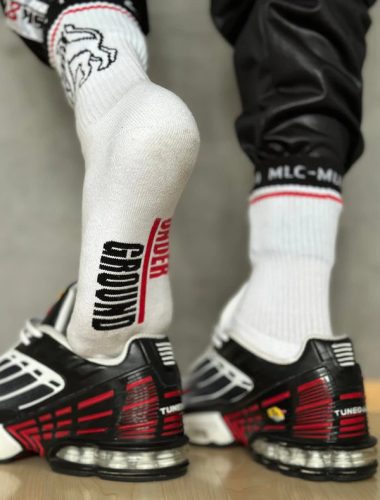 MLC Munich 1974 – stílusos fehér zoknik