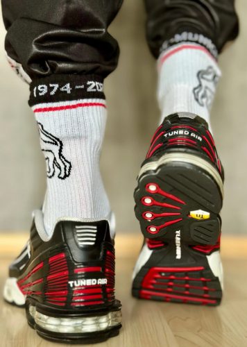 MLC Munich 1974 – stílusos fehér zoknik