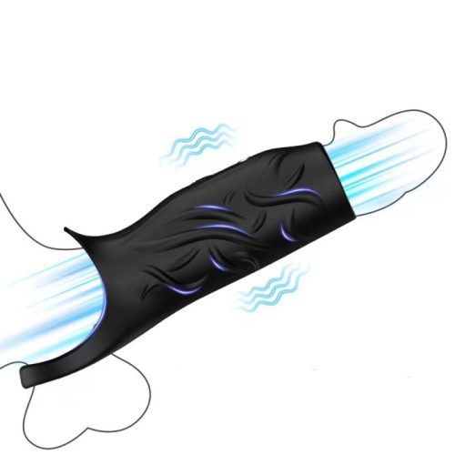 Extivibe – vibráló maszturbáló hüvely, fekete, prémium élmény