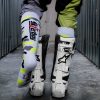 High Mx Socks Sk8erboy – stílusos fehér-fluo-fekete zokni