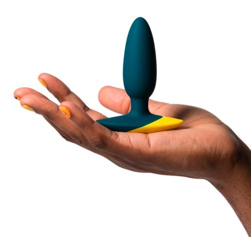 Vibráló prémium análplug - 8.5 x 3 cm