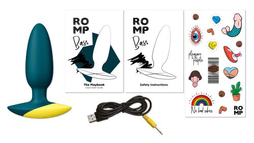 Vibráló prémium análplug - 8.5 x 3 cm