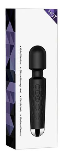 Wand Beautylit – 20 cm prémium masszírozó fekete fejjel