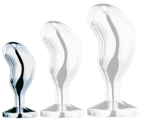 Bijou Bean Silver – prémium anális dugó, rózsaszín