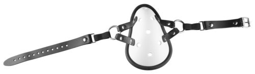 Bőr pántos maszk – izgató érzéki légzés.