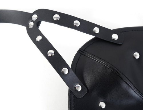 Fekete Gagown maszk – érzéki felnőtt kiegészítő