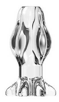 Starass Plug Tunnel XL – áttetsző anál dugó 12 x 7 cm