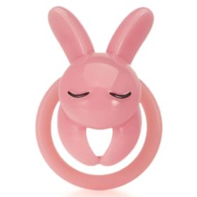 Rózsa színű prémium nyúlketrec 4,5 x 3 cm