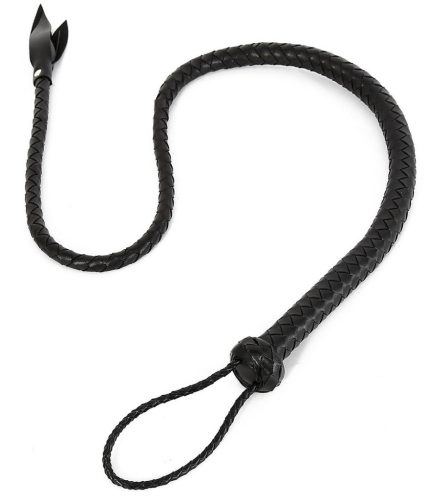 Fekete bőr hosszú ostor