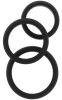 Stamcock – 3 darab fekete péniszgyűrű szett