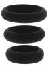 Stamcock – 3 darab fekete péniszgyűrű szett