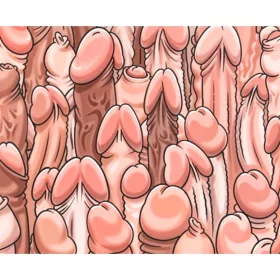 Diablo Picante – színes egérpad pénisz mintával