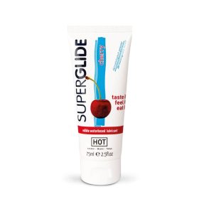   HOT Superglide lubrifiant comestibil pe bază de apă - CHERRY 75 ml