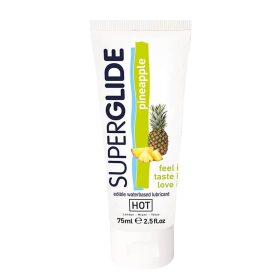  HOT Superglide lubrifiant comestibil pe bază de apă - ANANAS 75 ml