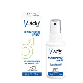  HOT V-Activ spray energic pentru penis pentru bărbați 50 ml