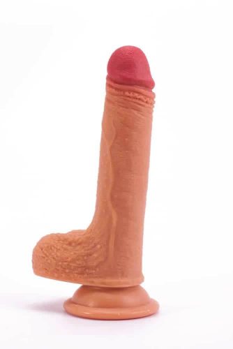 7" Silicon Nature Cock Flesh cu două straturi