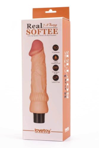 Dildo vibrant Real Softee 2 de 7,8"