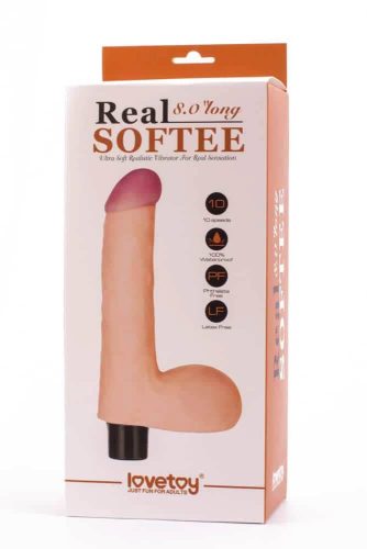 Dildo vibrant Real Softee 4" de 8"
