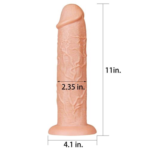 11'' Carne realistă lungă cu dildo