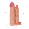 Adaugă mânecă dublă pentru penis de 2"