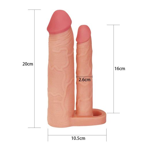 Adaugă mânecă dublă pentru penis de 2"