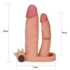 Adaugă un manșon dublu vibrator pentru penis de 1"