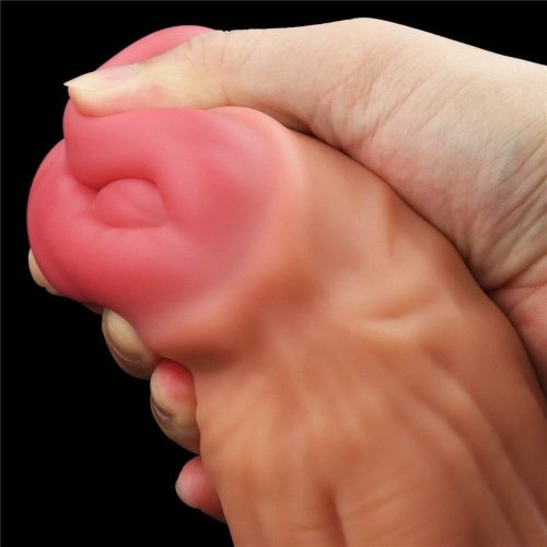 Penis din silicon platinat cu două straturi de 12''