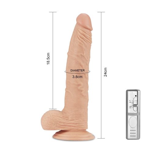 Dildo vibrator extrem real de 9,5''