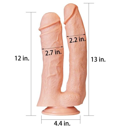 Dildo Mega Dublu Realist de 12''