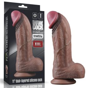 11'' Penis din silicon cu două straturi XXL