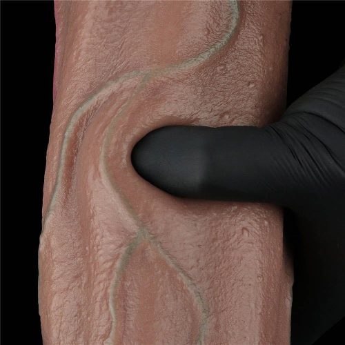 Penis din silicon dual layer de 13'' XXL