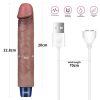Dildo vibrant reîncărcabil din silicon REAL SOFTEE de 9"