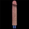 Dildo vibrant reîncărcabil din silicon REAL SOFTEE de 9"