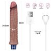 Dildo vibrant reîncărcabil din silicon REAL SOFTEE de 9,5"