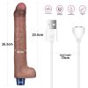 Dildo vibrant reîncărcabil din silicon REAL SOFTEE de 10,5"